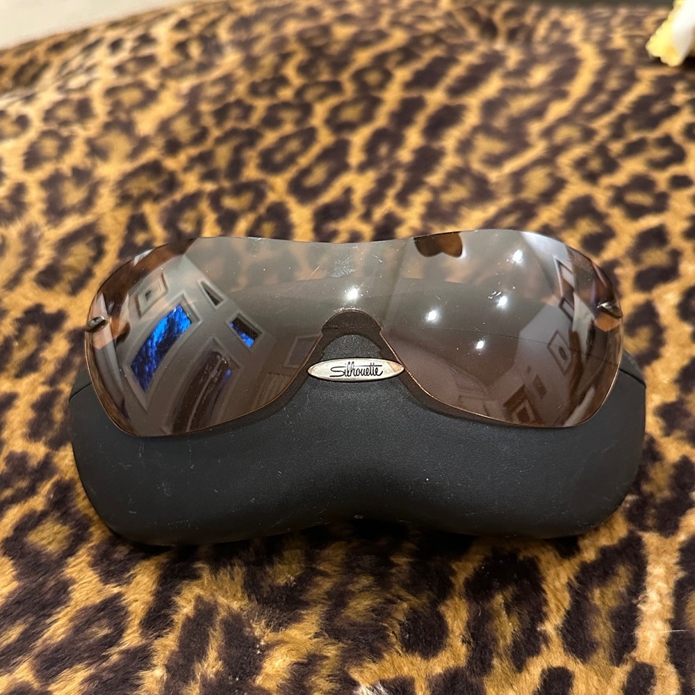 Silhouette Black and Brown Sunglasses